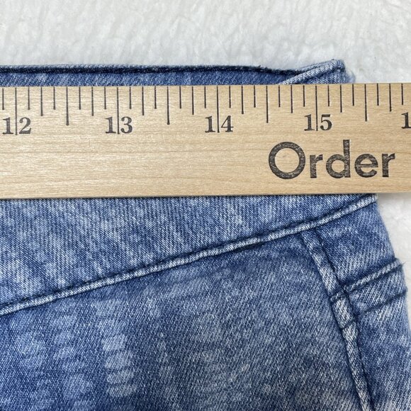 Liverpool Jeans Womens Sz 6 Blue Snake Pattern Straight Leg Mid Rise 30x27 - Picture 6 of 12